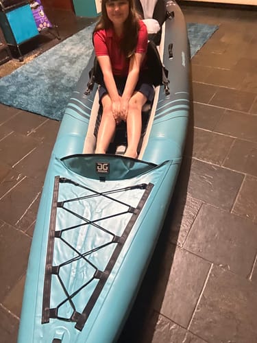 Marie S. review of Aquaglide Chelan Tandem 155 DS Tandem 2-3 Person Drop-Stitch Inflatable Kayak image 1 out of 1