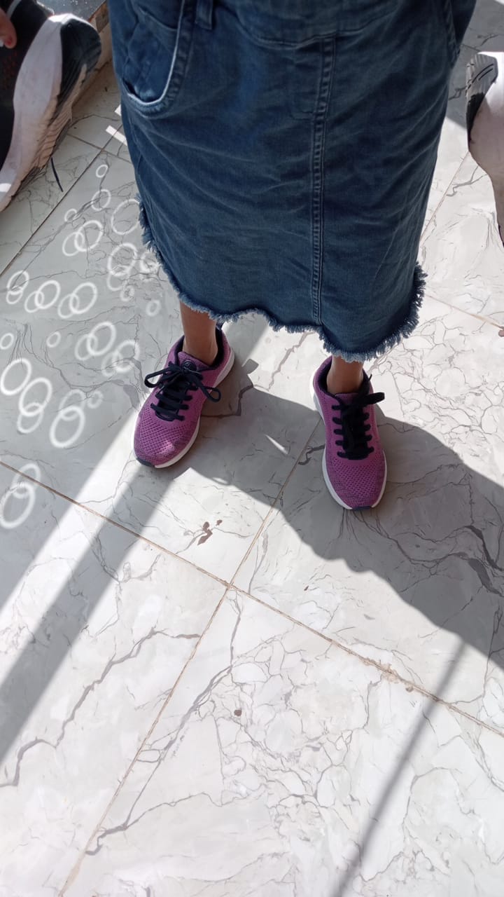 Customer photo review of Bacca Bucci TOKYO Running Shoes for Women | Pink & Purple Women Walking Shoes