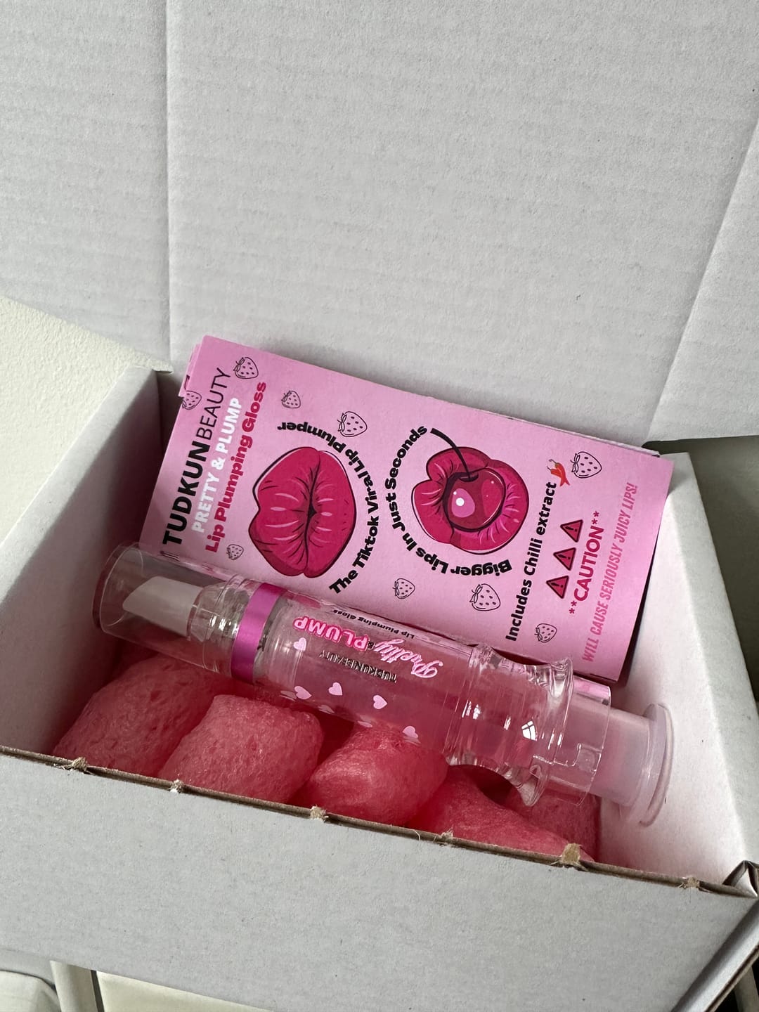 Customer photo review of Pretty & Plump Lip Plumping Gloss - PRE ORDER