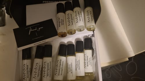 Customer photo review of MANDARIN WOOD PERFUME OIL