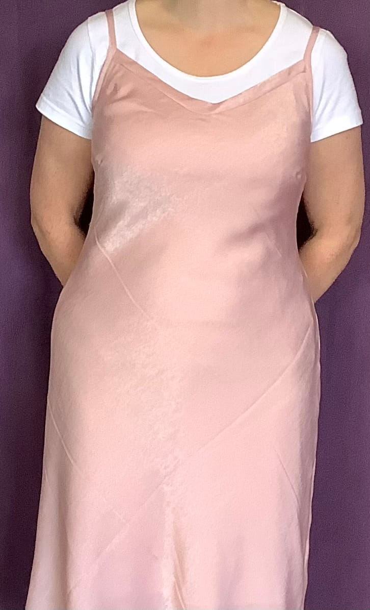 Customer photo review of Velvet Touch Satin Fabric