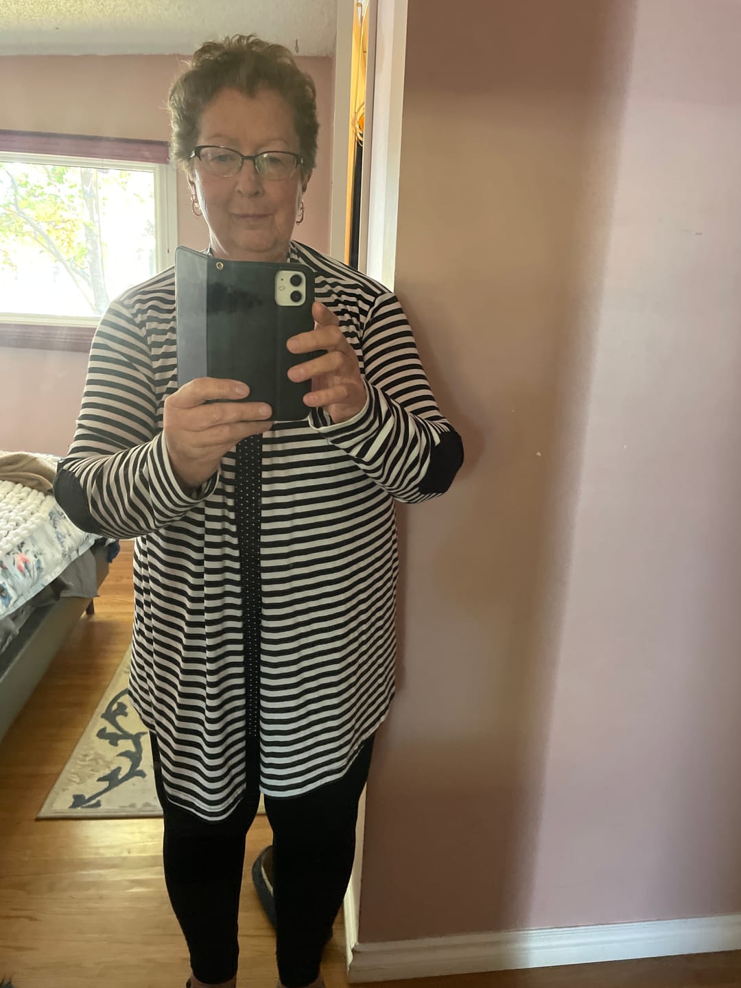 Customer photo review of *Pre-Sale* Layer Cardi with Patches