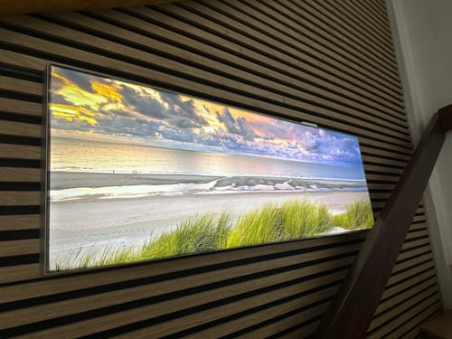 Customer photo review of Canvalight® Leuchtbild | Dünen am Nordseestrand | Panorama