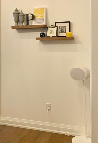Customer photo review of White Oak Floating Shelves