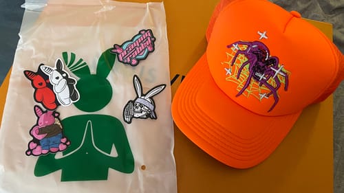 Customer photo review of TRAPPED! Rabbit Spider 3D Puff Embroidered Hat