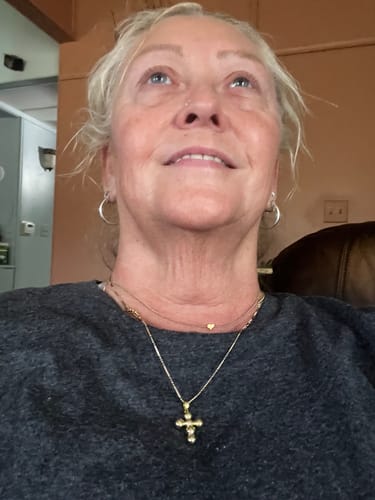 Customer photo review of Bubble Cross Charm