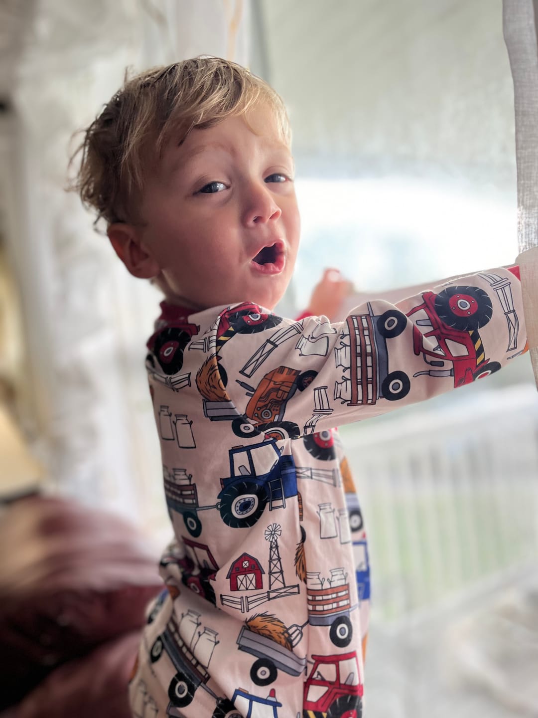 Customer photo review of Chicken Toddler/Youth Pajamas