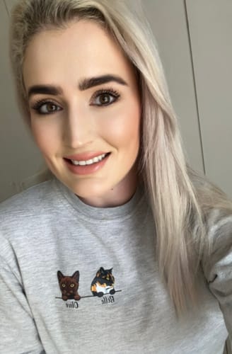 Customer photo review of Animated Pets HOODIE (Unisex)