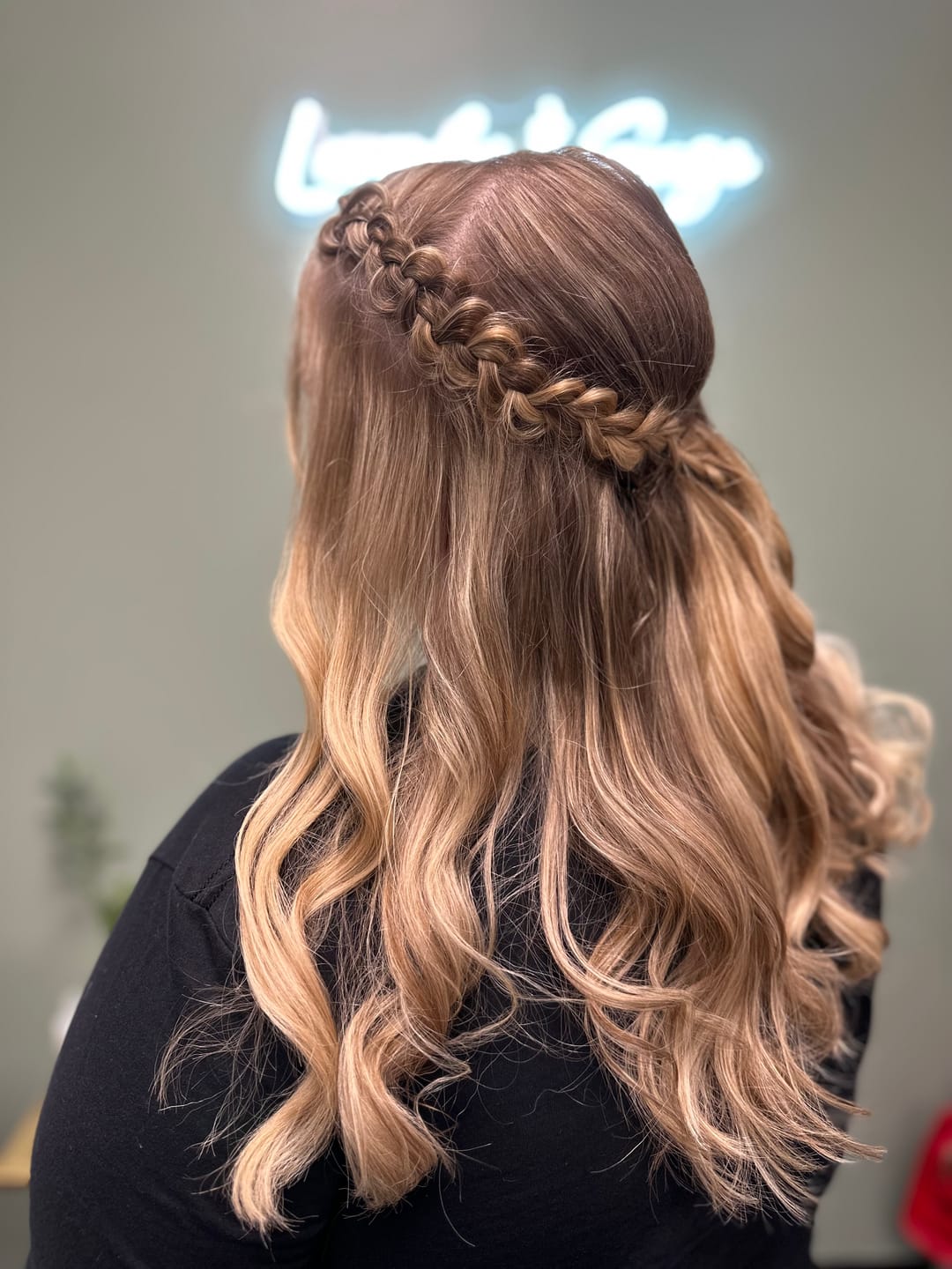 Customer photo review of 【New Color】Moresoo Virgin Tape In Hair Extensions 100% Brazilian Human Balayage Blonde Hair (#8/8/613)