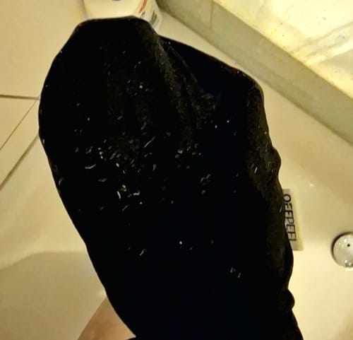 Customer photo review of EXFOLIATING SILK GLOVE