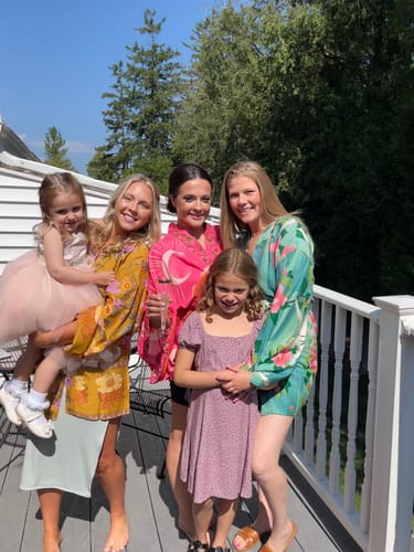 Customer photo review of Mane Kimono in Pink