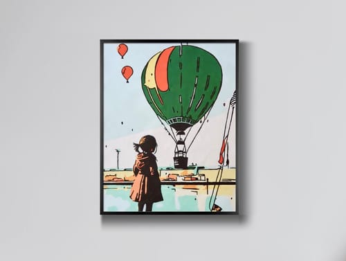 Customer photo review of Malen nach Zahlen - Mädchen mit Ballons - 2  - Artist's Edition - by zamart