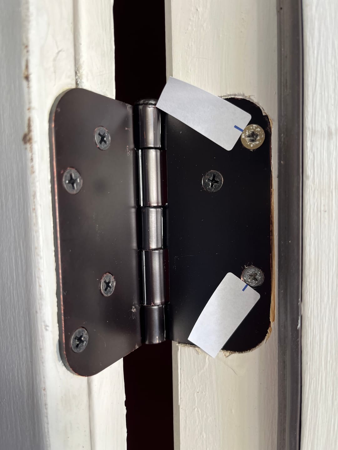 Customer photo review of Exterior Door Hinge (1 piece)