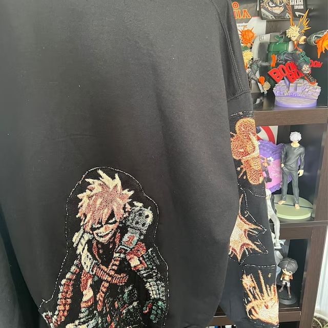 Customer photo review of Deku My Hero Academia Tapestry Hoodie