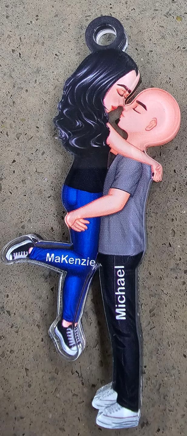 Customer photo review of Hug Couple Personalized Ornament Perfect Gift For Your Lover