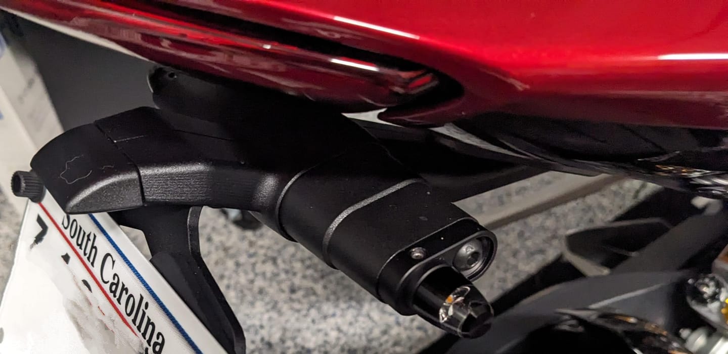 Customer photo review of Triumph Street Triple / Speed Triple Low Profile Plug & Play Turn Signal Kits – 2017-2024