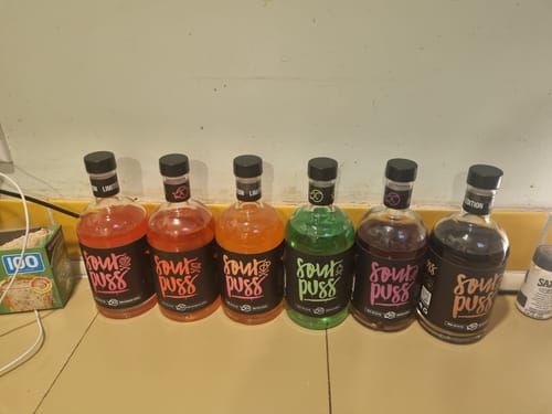 Customer photo review of Sour Puss Mixed 6-Pack + Hoodie