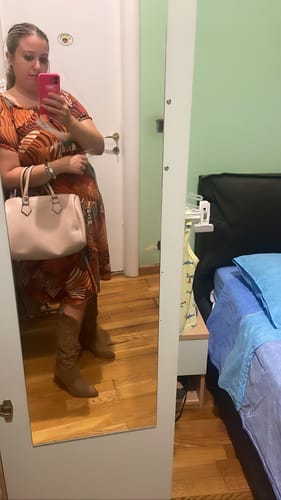 Customer photo review of Stivali Texani scamosciati