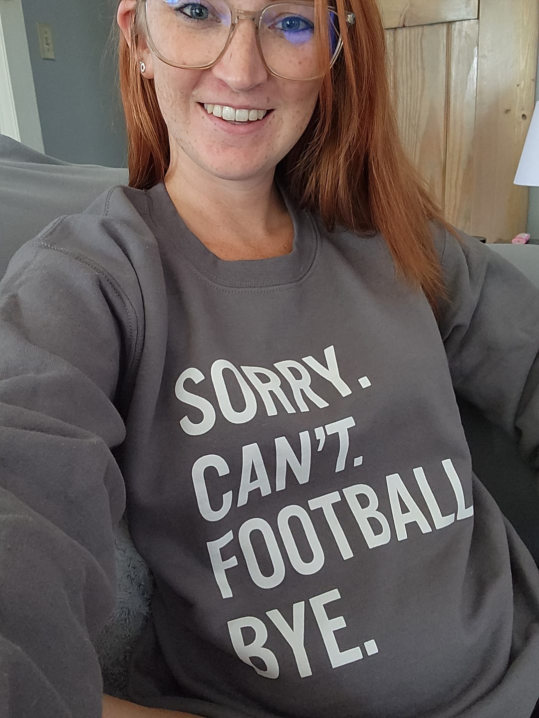 Customer photo review of Sorry Can't Football Bye