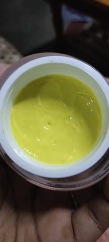 Customer photo review of Turmeric Night Repair Cream