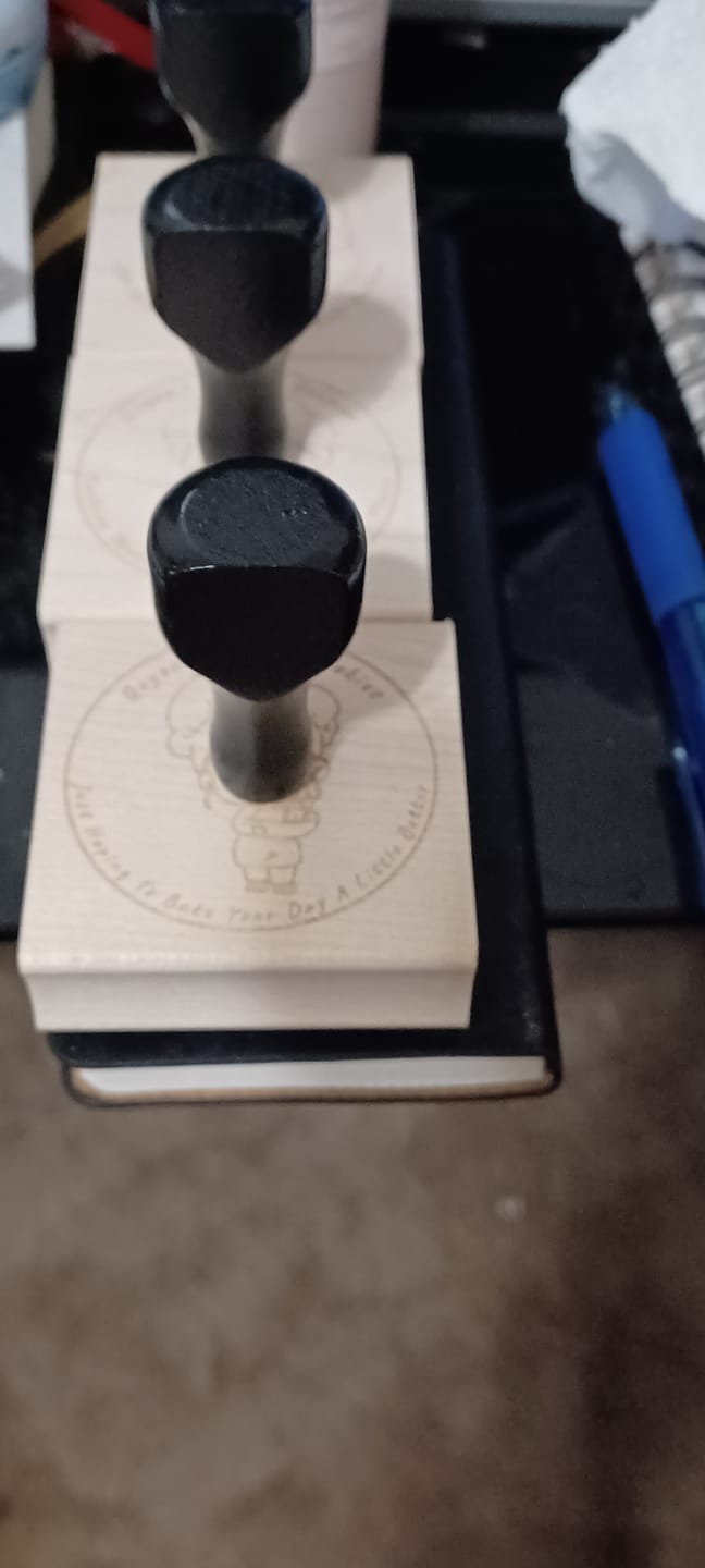 Customer photo review of Wood Stamp