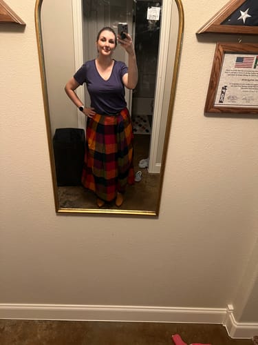 Customer photo review of FRIDA PANTS | MULTI CHEX