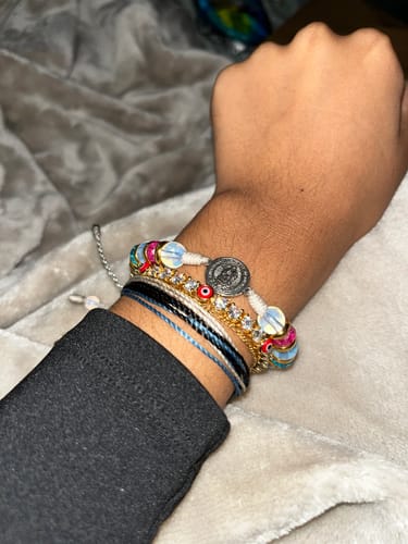 Customer photo review of “Evil eye” Tennis bracelet