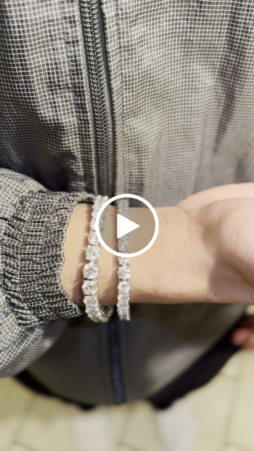 Customer video review of Moissanite Tennis Bracelet 14K Gold (ALL SIZES)