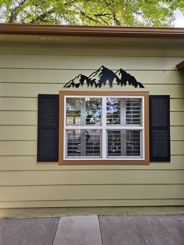 Customer photo review of Timberline Mountains - Metal Wall Art