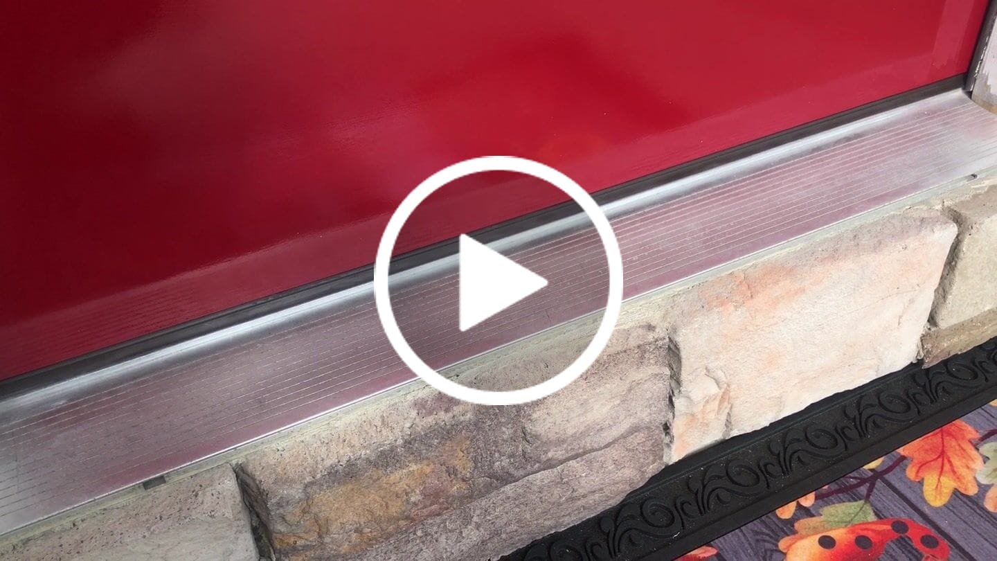 Customer video review of Therma-Tru Drive-On Door Sweep