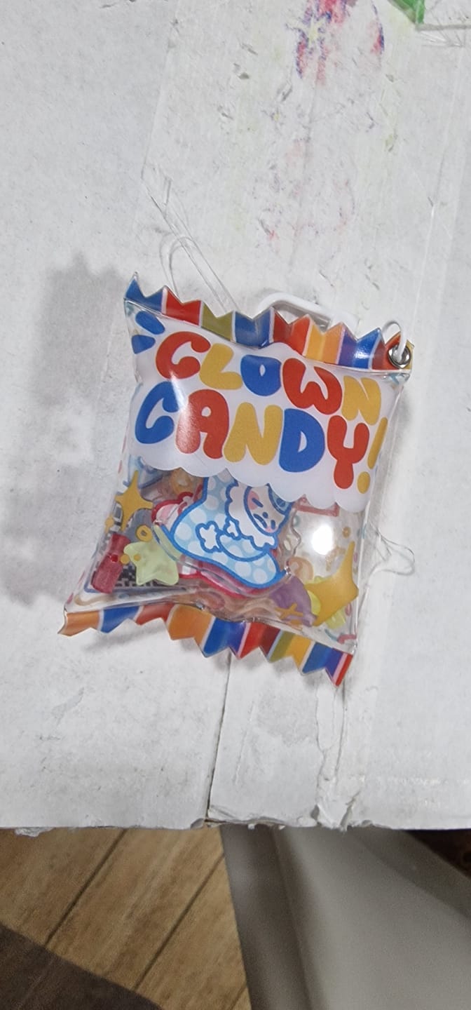 Customer photo review of Clown Candy Keychain