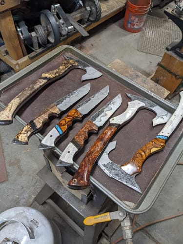 Customer photo review of 2 X 72 Inch Flexible Metalworking Sanding Belts, 6 Pack