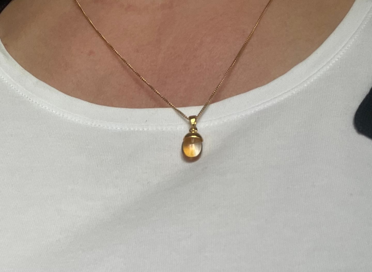 Customer photo review of Berlock Trumlad Citrin Guld