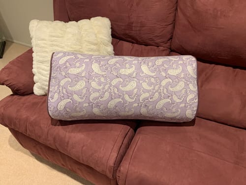 Customer photo review of Ananda Paisley Oval Yoga Bolster