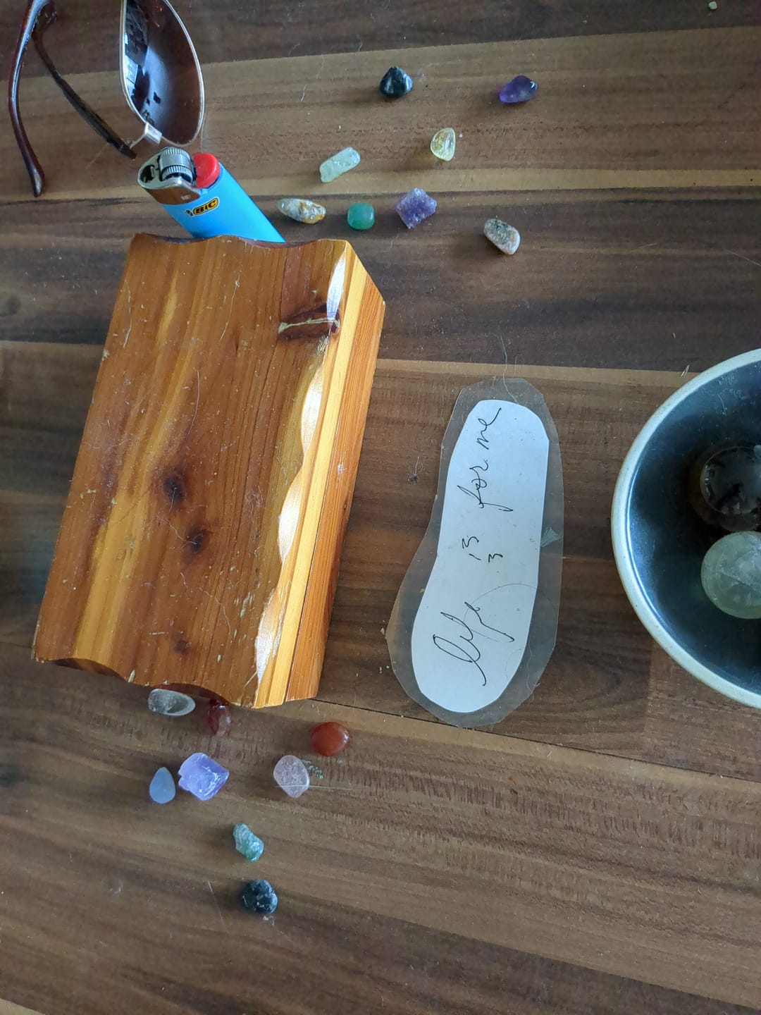 Customer photo review of 26-Piece Mini Gemstone Pocket Set (+ Velvet Carry Bag)