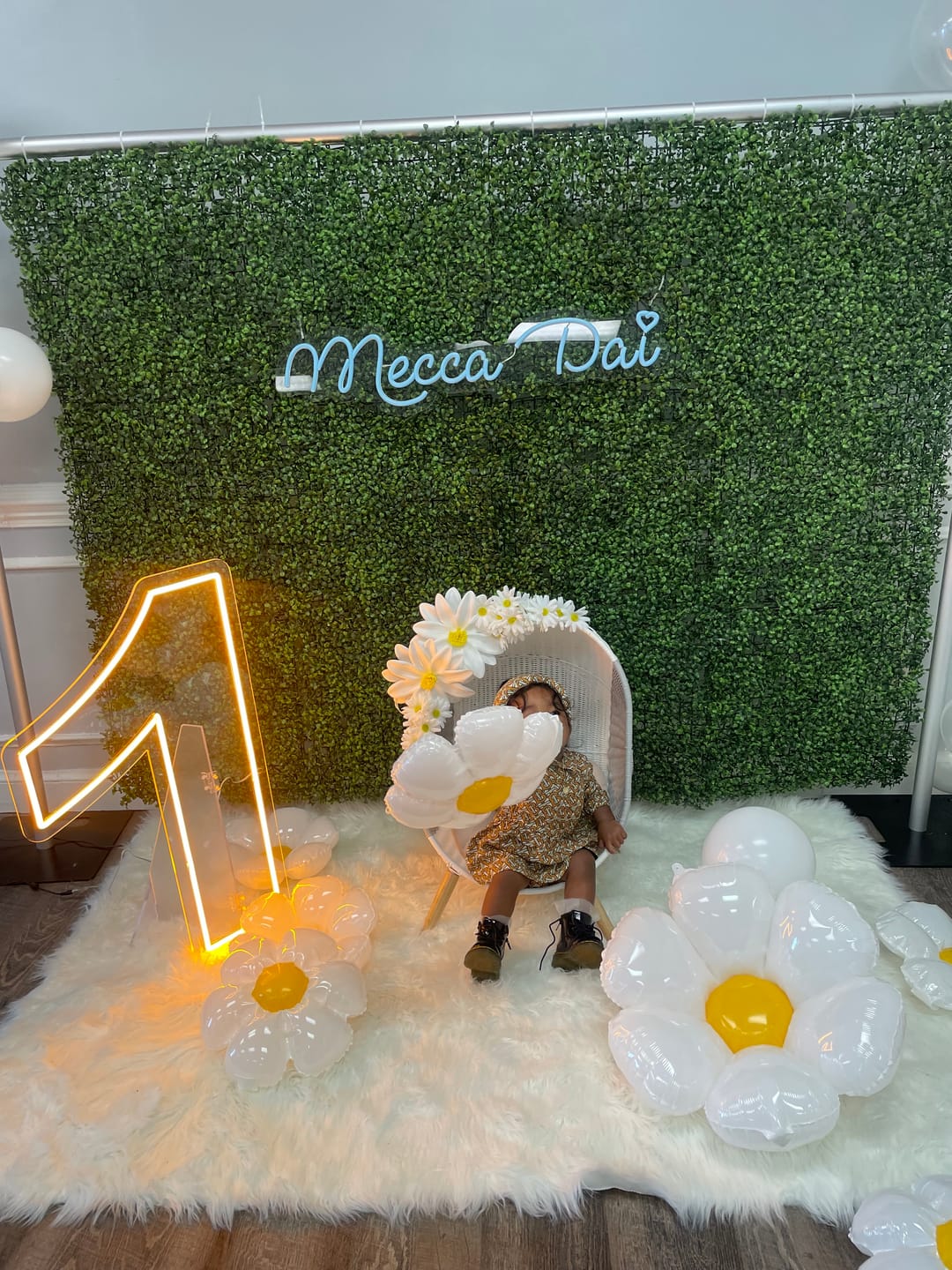 Customer photo review of Custom 0 to 9 Number LED Neon Sign Wall Letters Light Party Decoration