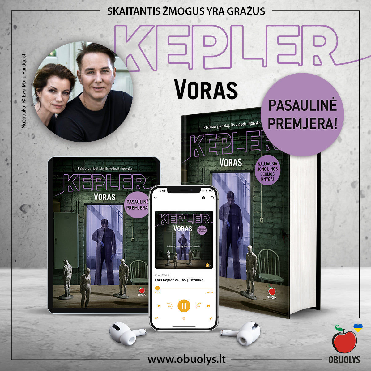 Customer photo review of Voras: Lars Kepler 9-asis detektyvas: pakliuvus į jo tinklą, išsivaduoti nepavyks...