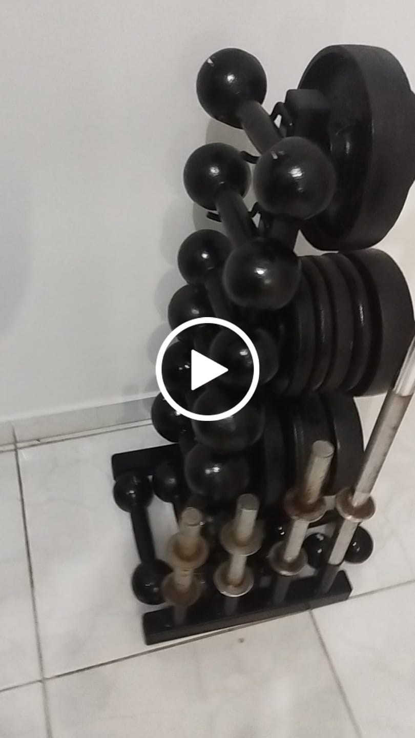 Customer video review of Suporte Profissional P/ BarraS E Anilhas 200kg