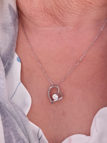 Customer photo review of Collier Amour Éternel - À la femme de ma vie - N'oublie jamais...