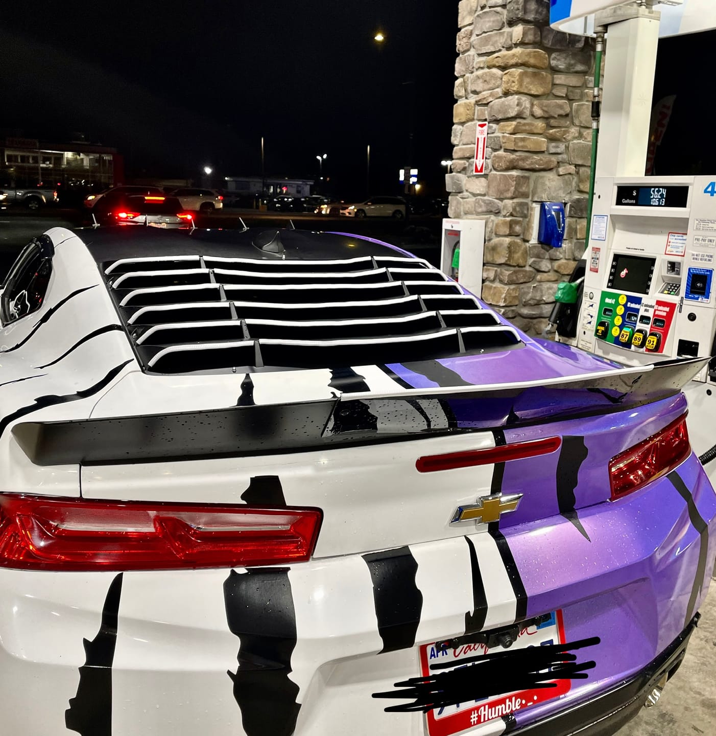 Customer photo review of 6th Gen Camaro Track Package Rear Trunk Spoiler Wing