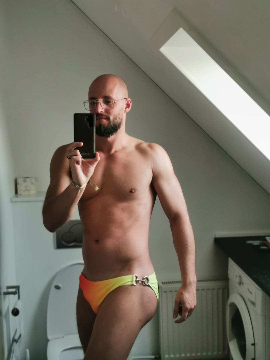 Customer photo review of Ryker Swim Brief - Calypso Ombré