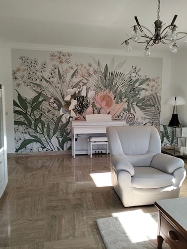 Customer photo review of Papier peint panoramique tropical botanic