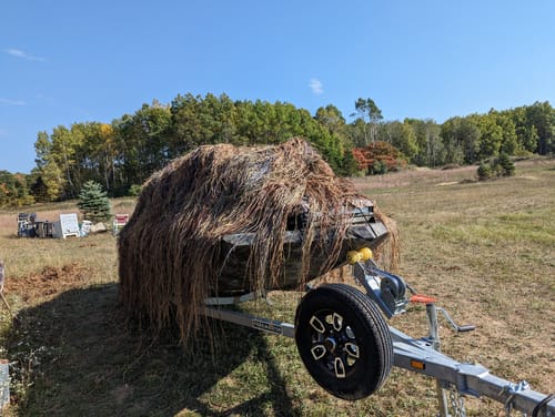 Customer photo review of Hunting Blind Raffia Grass (Pack)