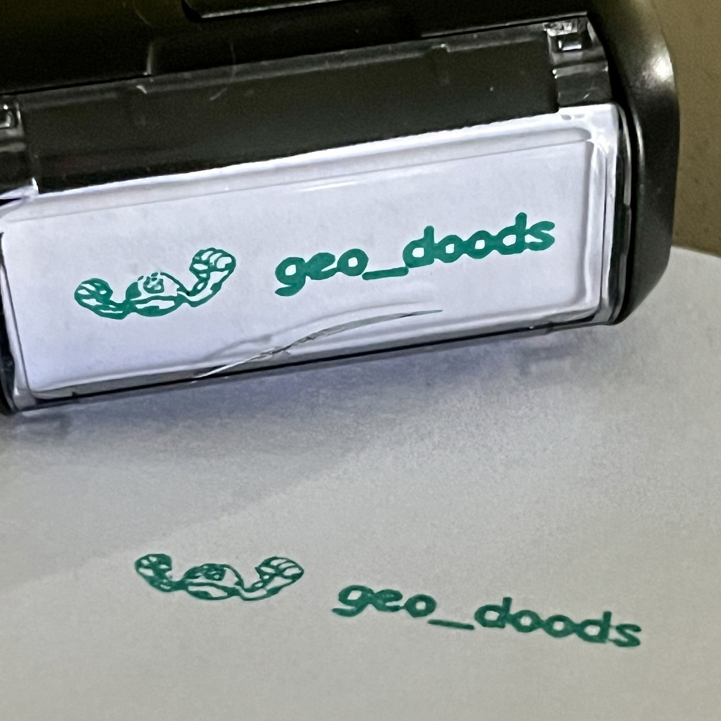Customer photo review of Self-Inking Stamp