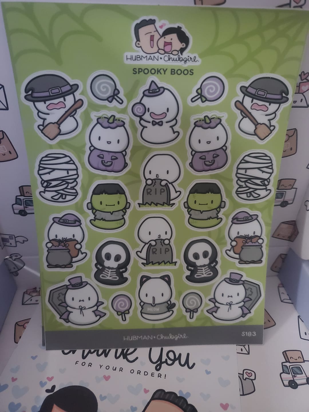 Customer photo review of Spooky Boos Sticker Sheet