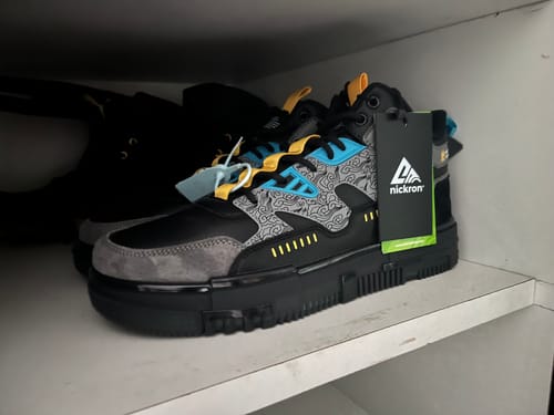 Customer photo review of Street Skate 2.0 Black Low Top Premium Flat Sole Sneakers