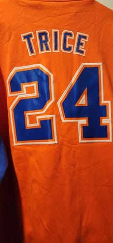 Customer photo review of Custom Personalized Varsity Full Snap Raglan Sleeves Letterman Baseball Jacket