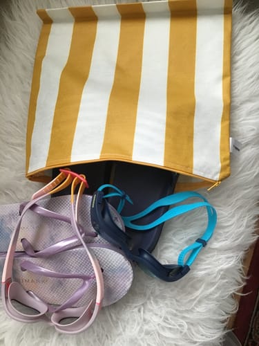 Customer photo review of OUT - Funda MyBigBag Rayas Mostaza