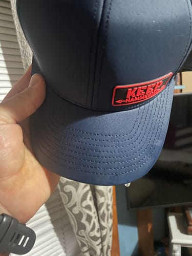 Customer photo review of Cameron Hanes "Keep Hammering PVC" Performance Hat