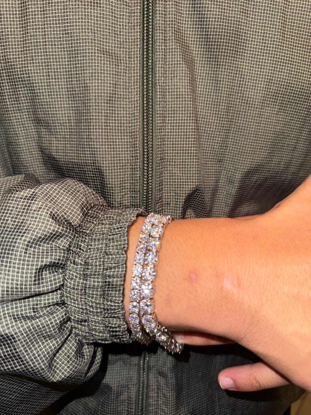 Customer photo review of Moissanite Tennis Bracelet 14K Gold (ALL SIZES)